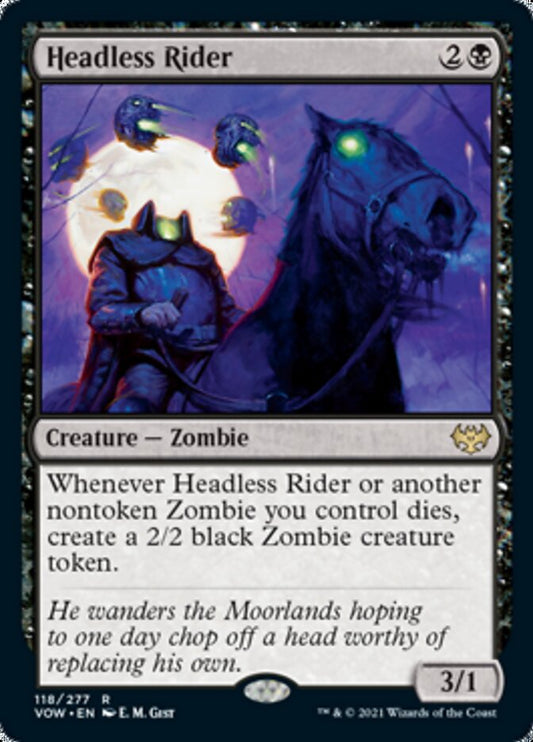 Headless Rider [Innistrad: Crimson Vow] [Foil]