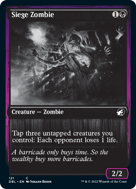Siege Zombie [Innistrad: Double Feature] [Foil]