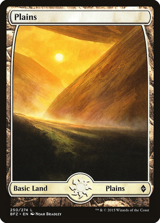 Plains (250) (Full Art) [Battle for Zendikar] [Foil]