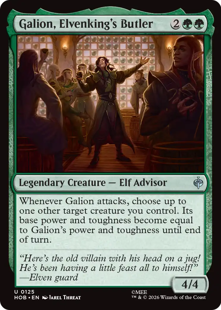 Galion, Elvenking's Butler [The Hobbit]