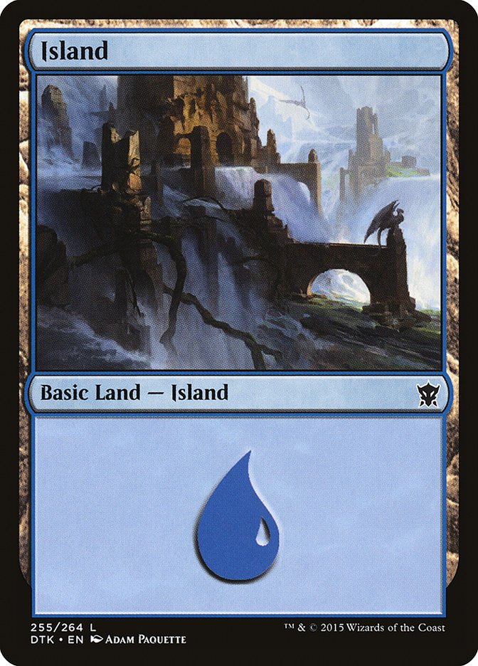 Island (255) [Dragons of Tarkir] [Foil]