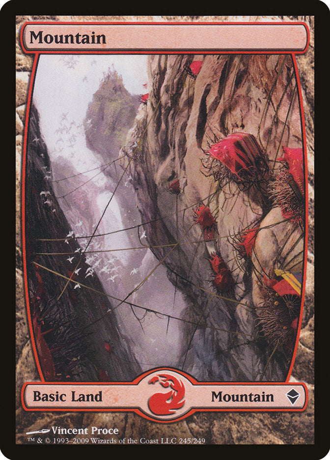 Mountain (245) [Zendikar] [Foil]