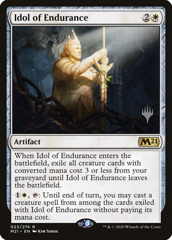 Idol of Endurance (Promo Pack) [Core Set 2021 Promos] [Foil]