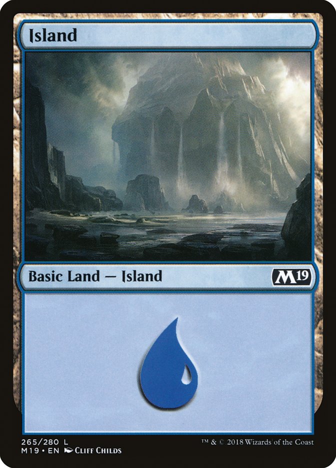Island (265) [Core Set 2019] [Foil]