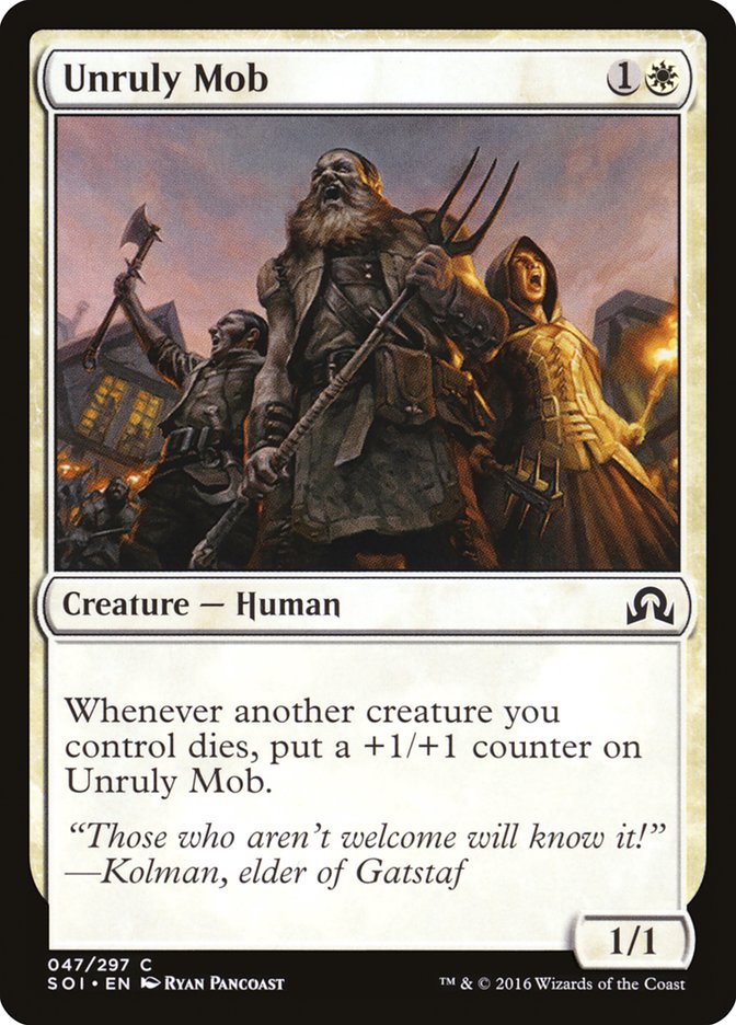 Unruly Mob [Shadows over Innistrad] [Foil]
