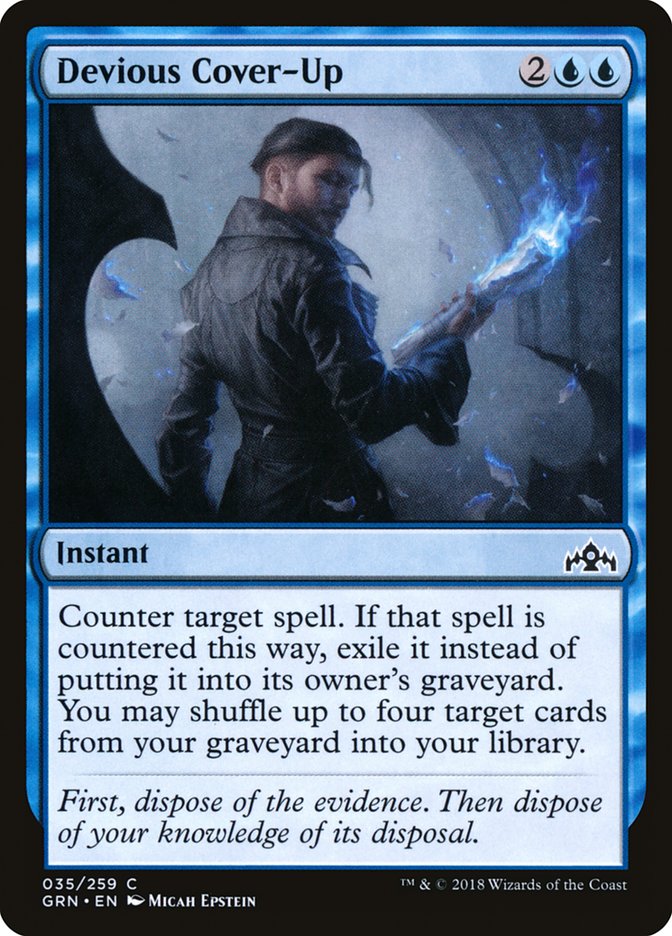 Devious Cover-Up [Guilds of Ravnica] [Foil]