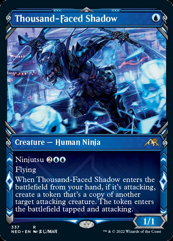 Thousand-Faced Shadow (Showcase Ninja) [Kamigawa: Neon Dynasty] [Foil]
