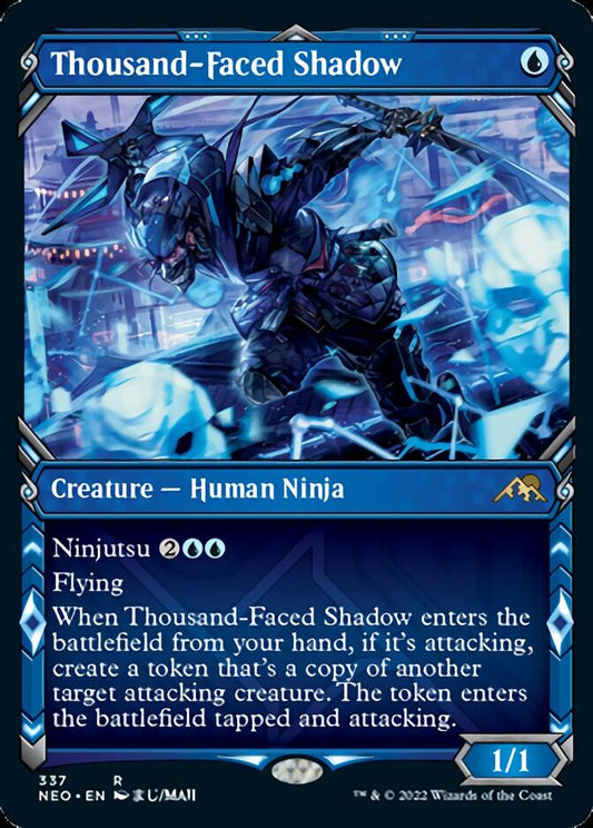 Thousand-Faced Shadow (Showcase Ninja) [Kamigawa: Neon Dynasty] [Foil]