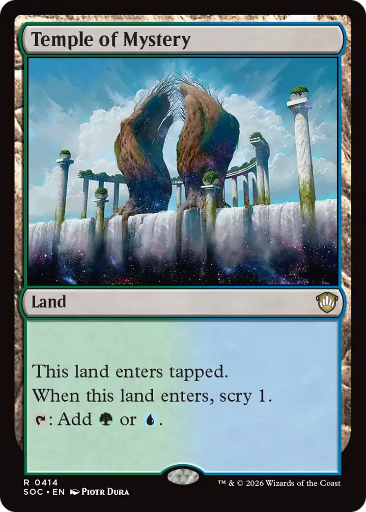 Temple of Mystery [Secrets of Strixhaven Commander] [Foil]