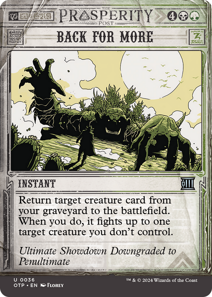 Back for More [Outlaws of Thunder Junction: Breaking News] [Foil]