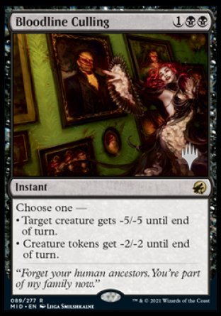 Bloodline Culling (Promo Pack) [Innistrad: Midnight Hunt Promos] [Foil]