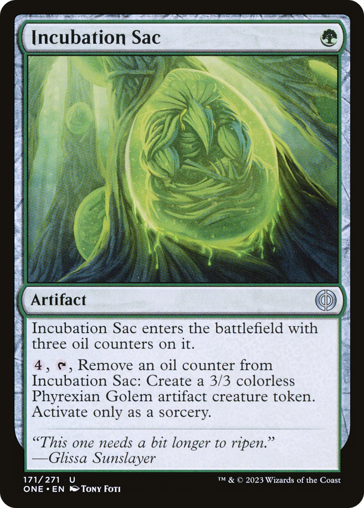 Incubation Sac [Phyrexia: All Will Be One] [Foil]