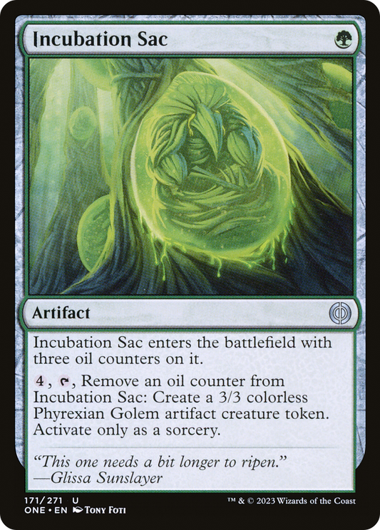 Incubation Sac [Phyrexia: All Will Be One] [Foil]