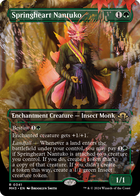 Springheart Nantuko (Borderless) [Modern Horizons 3] [Foil]