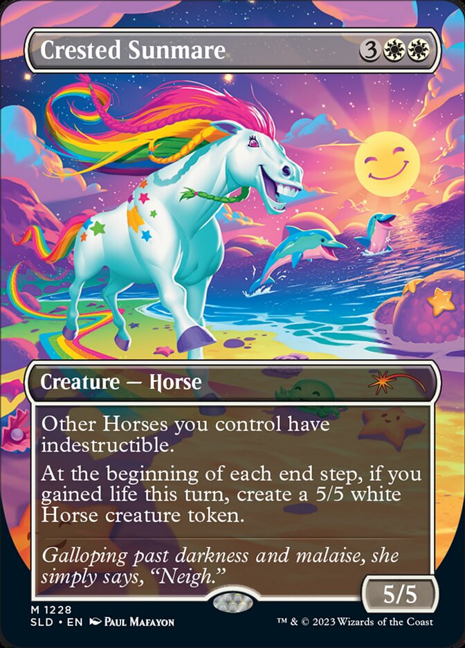 Crested Sunmare (Borderless) [Secret Lair Drop Series] [Foil]
