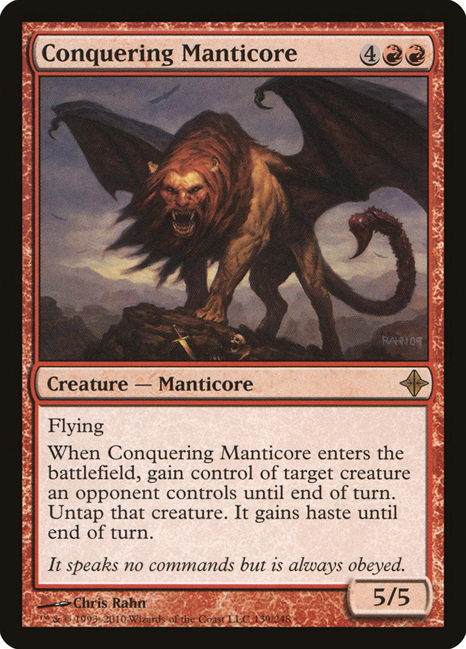 Conquering Manticore [Rise of the Eldrazi] [Foil]