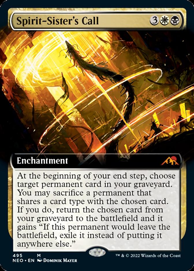 Spirit-Sister's Call (Extended Art) [Kamigawa: Neon Dynasty] [Foil]