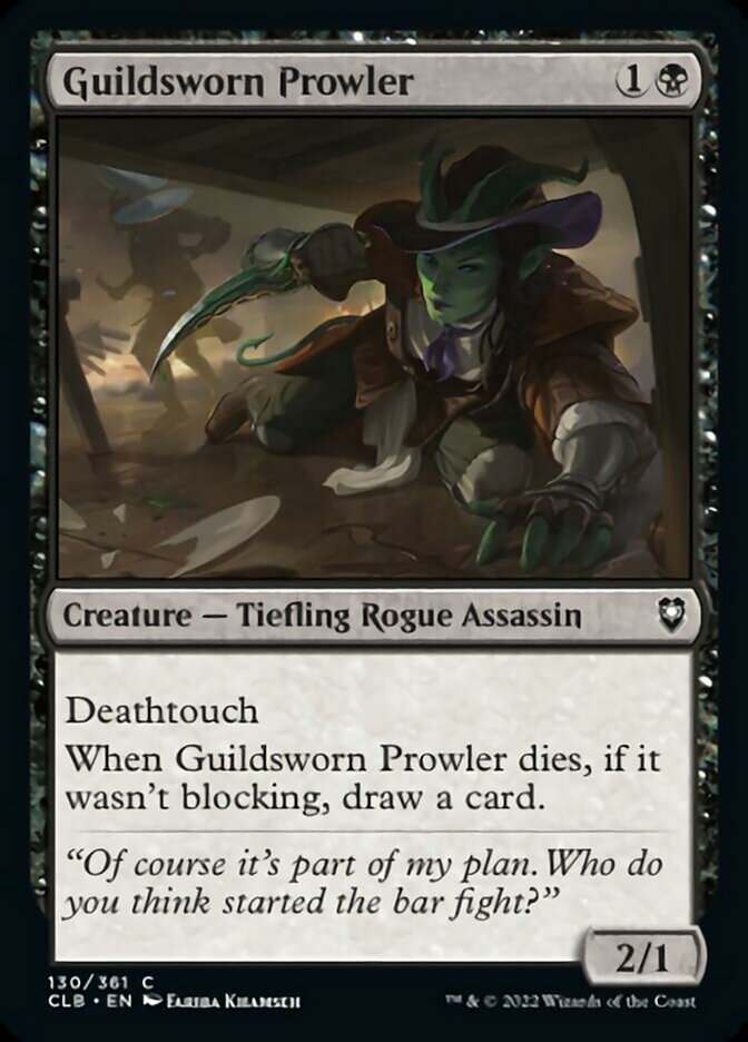 Guildsworn Prowler [Commander Legends: Battle for Baldur's Gate] [Foil]
