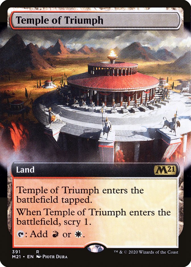 Temple of Triumph (Extended Art) [Core Set 2021] [Foil]