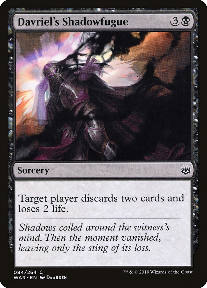 Davriel's Shadowfugue [War of the Spark] [Foil]