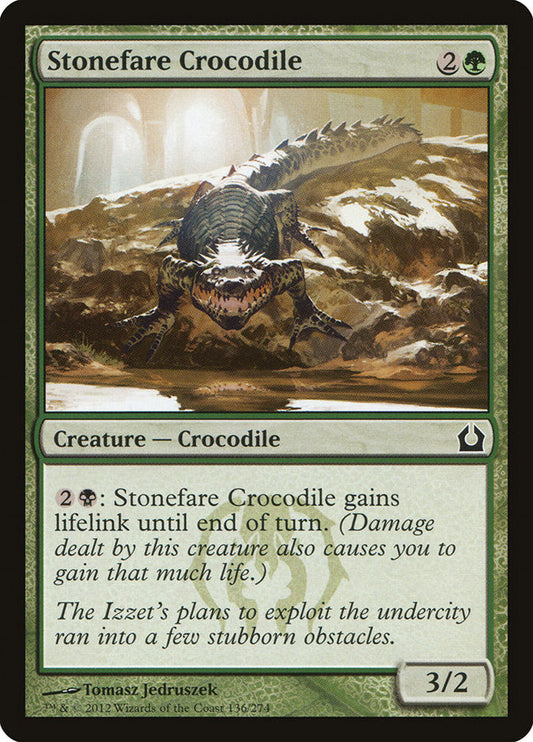 Stonefare Crocodile [Return to Ravnica] [Foil]