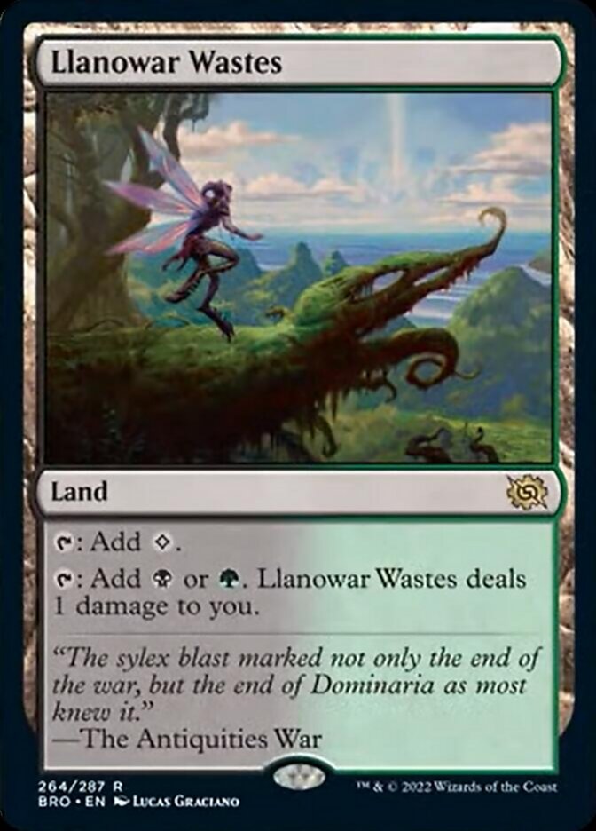 Llanowar Wastes [The Brothers' War] [Foil]