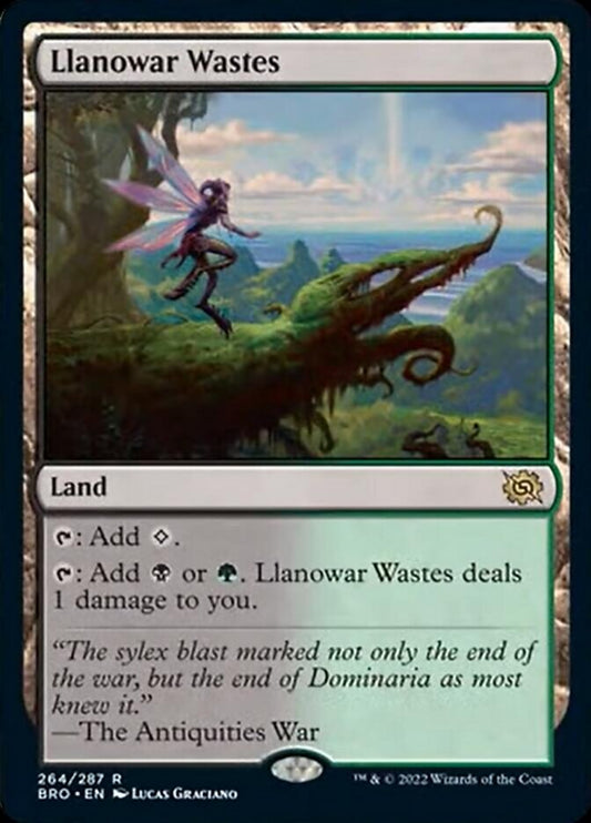 Llanowar Wastes [The Brothers' War] [Foil]