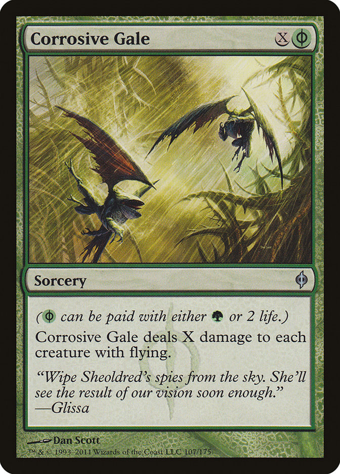 Corrosive Gale [New Phyrexia] [Foil]