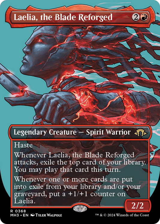 Laelia, the Blade Reforged (Borderless) [Modern Horizons 3] [Foil]