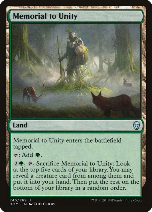 Memorial to Unity [Dominaria] [Foil]
