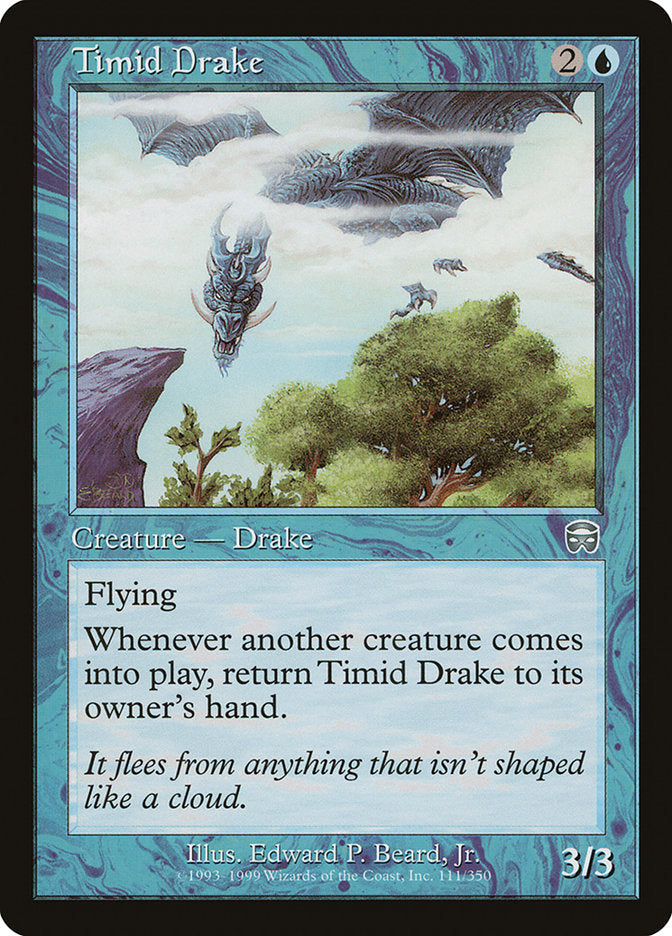 Timid Drake [Mercadian Masques] [Foil]
