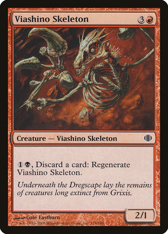 Viashino Skeleton [Shards of Alara] [Foil]