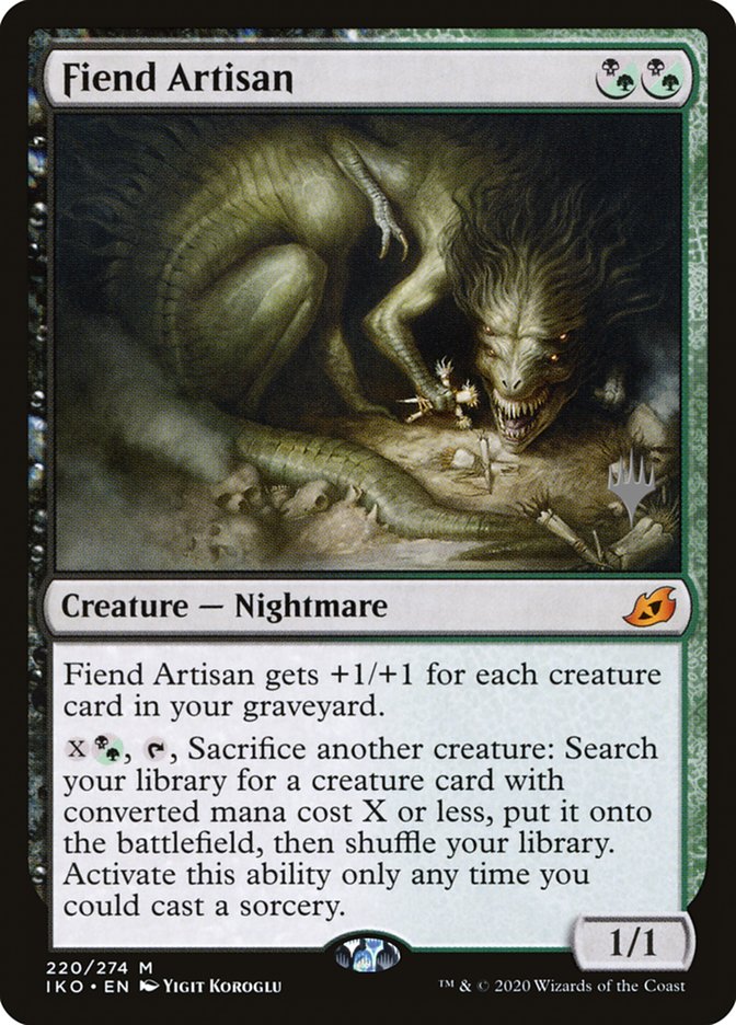 Fiend Artisan (Promo Pack) [Ikoria: Lair of Behemoths Promos] [Foil]