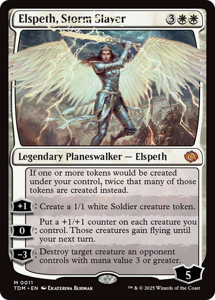 Elspeth, Storm Slayer [Tarkir: Dragonstorm] [Foil]