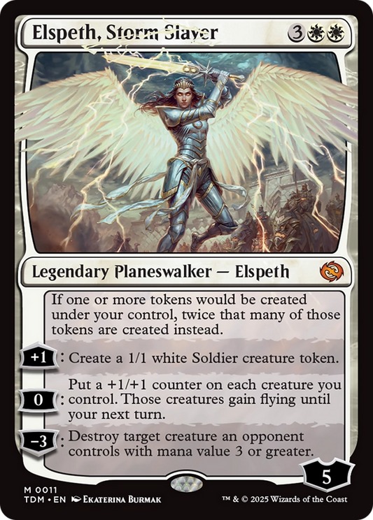 Elspeth, Storm Slayer [Tarkir: Dragonstorm] [Foil]