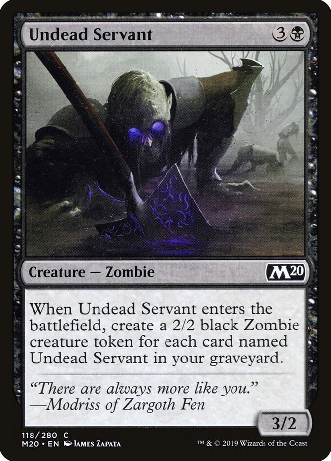 Undead Servant [Core Set 2020] [Foil]