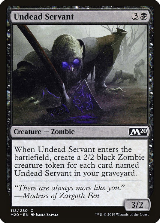 Undead Servant [Core Set 2020] [Foil]