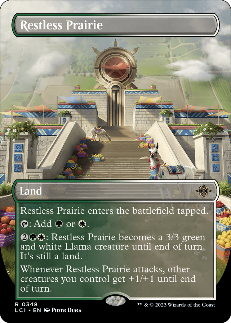 Restless Prairie (Borderless) [The Lost Caverns of Ixalan] [Foil]