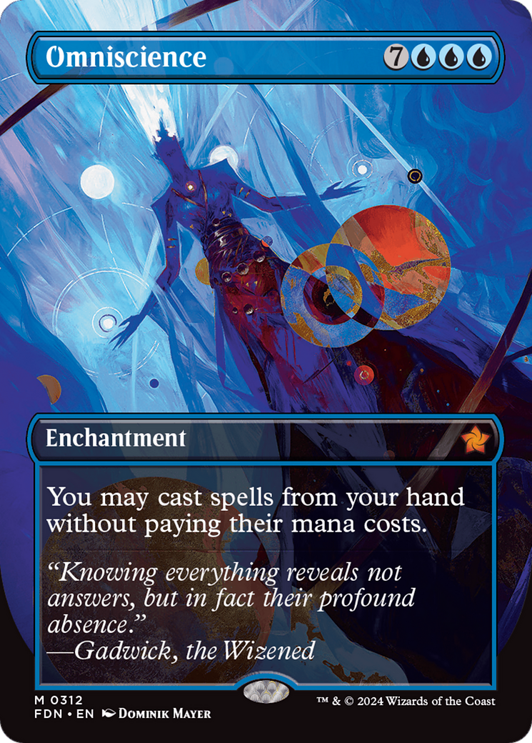 Omniscience (Borderless) [Foundations] [Foil]