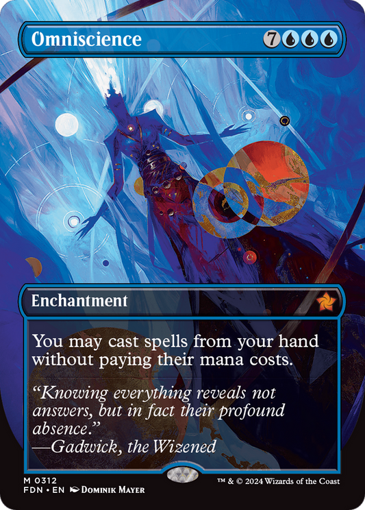 Omniscience (Borderless) [Foundations] [Foil]