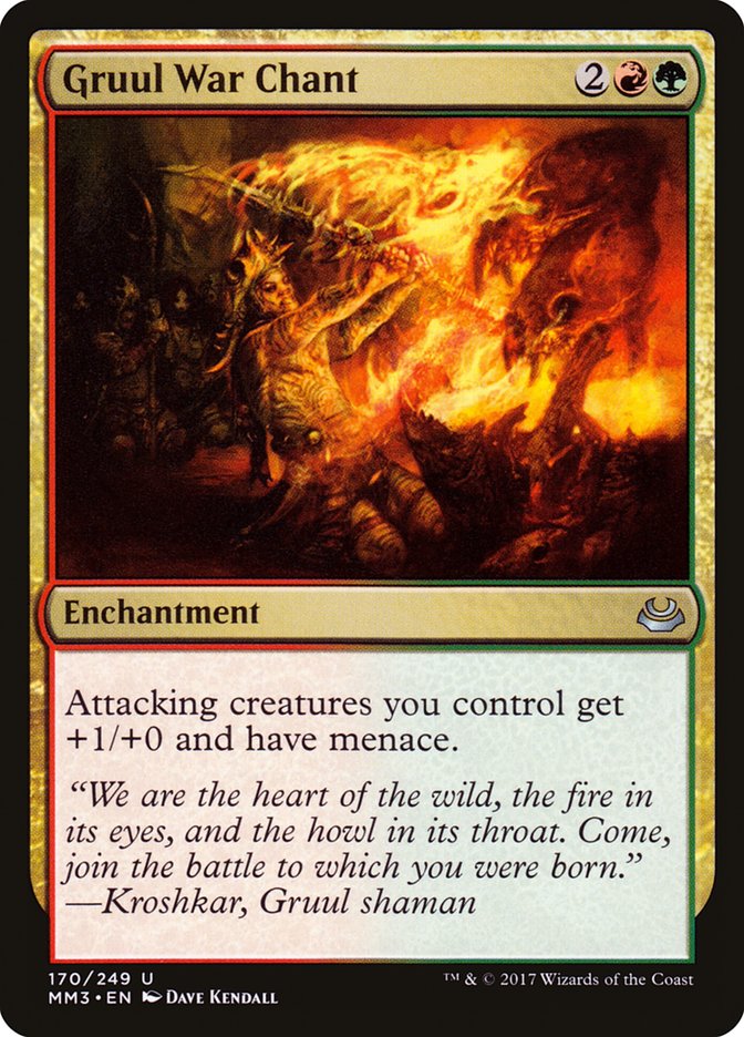 Gruul War Chant [Modern Masters 2017] [Foil]
