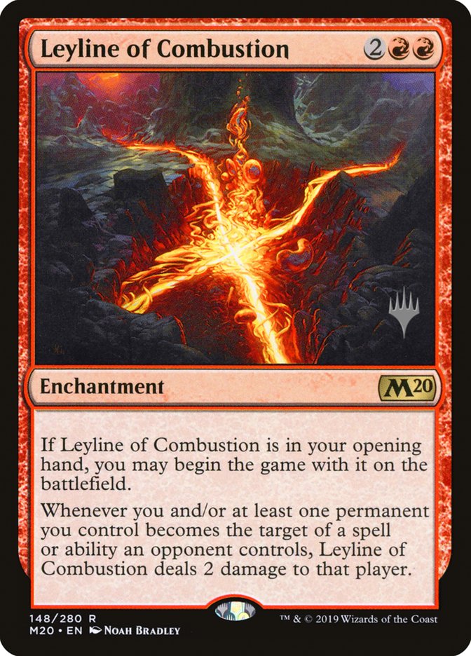 Leyline of Combustion (Promo Pack) [Core Set 2020 Promos] [Foil]