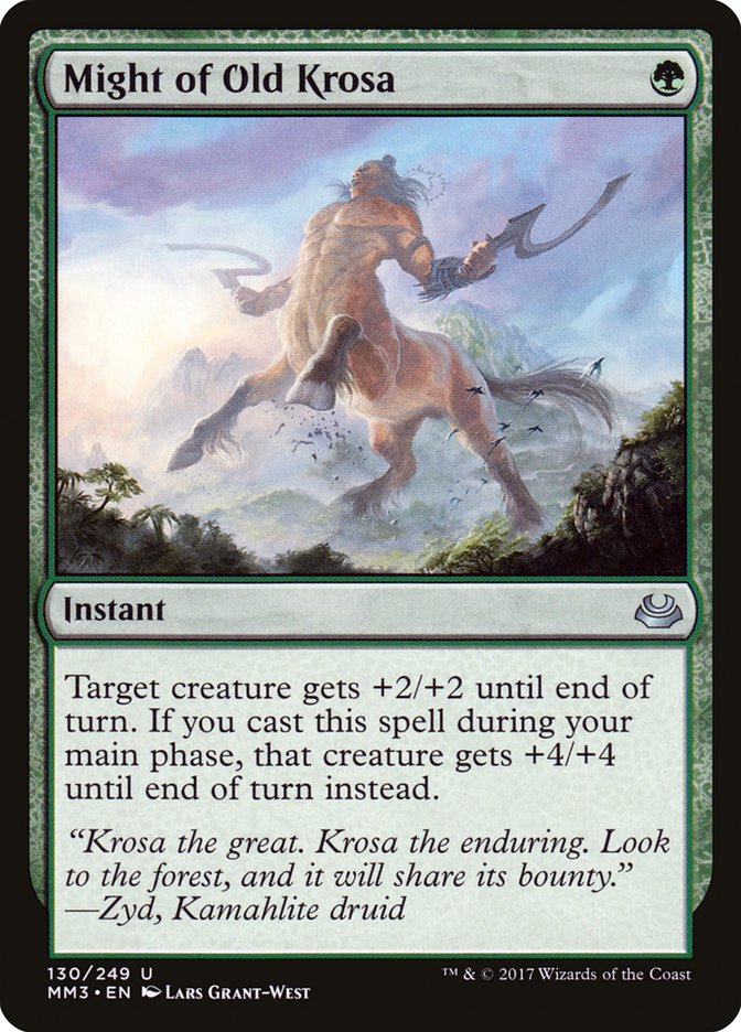 Might of Old Krosa [Modern Masters 2017] [Foil]