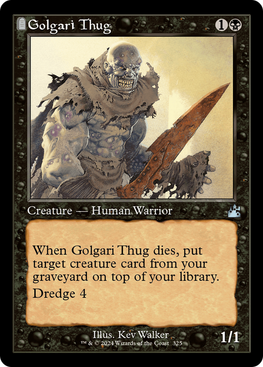 Golgari Thug (Retro Frame) [Ravnica Remastered] [Foil]