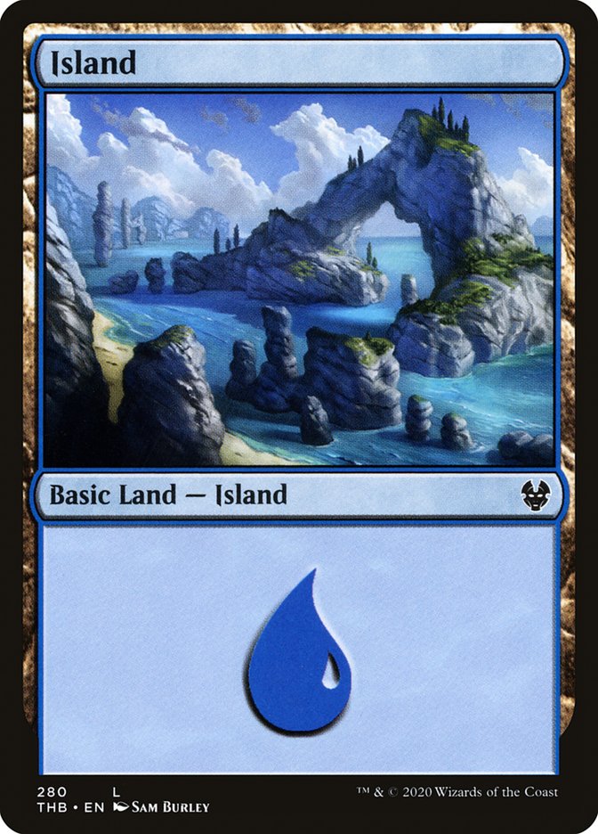 Island (280) [Theros Beyond Death] [Foil]