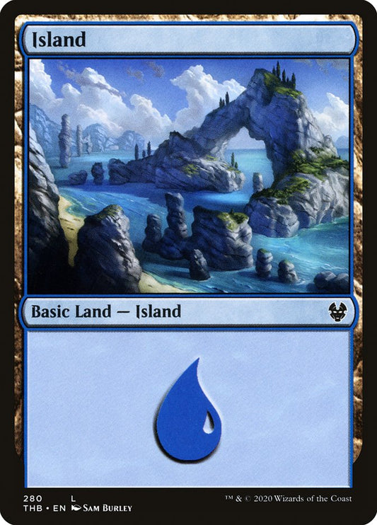 Island (280) [Theros Beyond Death] [Foil]