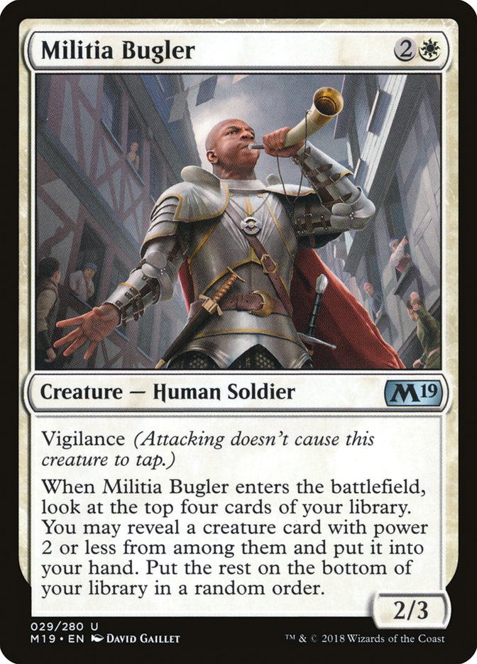 Militia Bugler [Core Set 2019] [Foil]