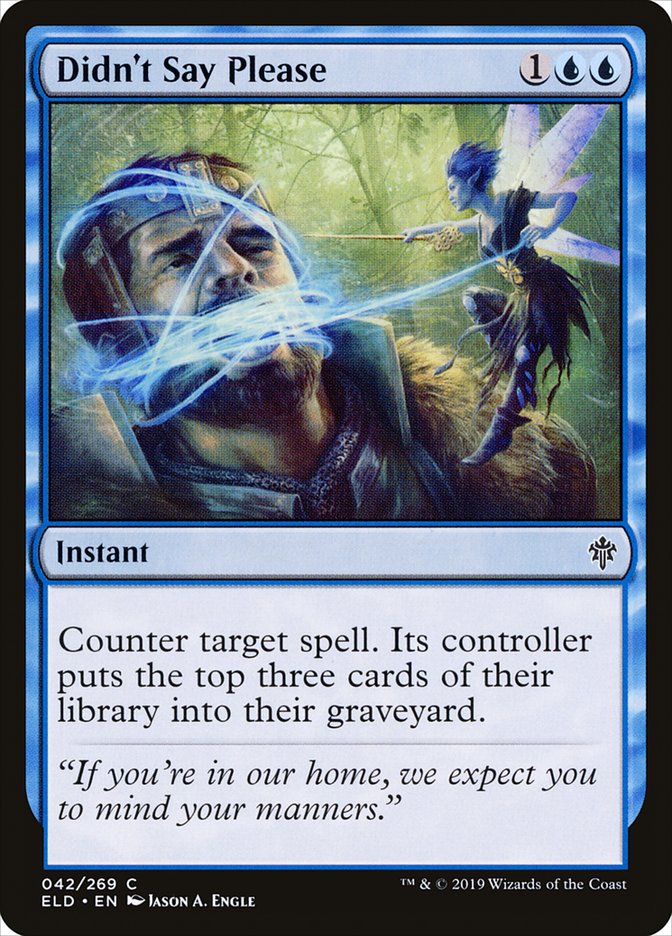 Didn't Say Please [Throne of Eldraine] [Foil]