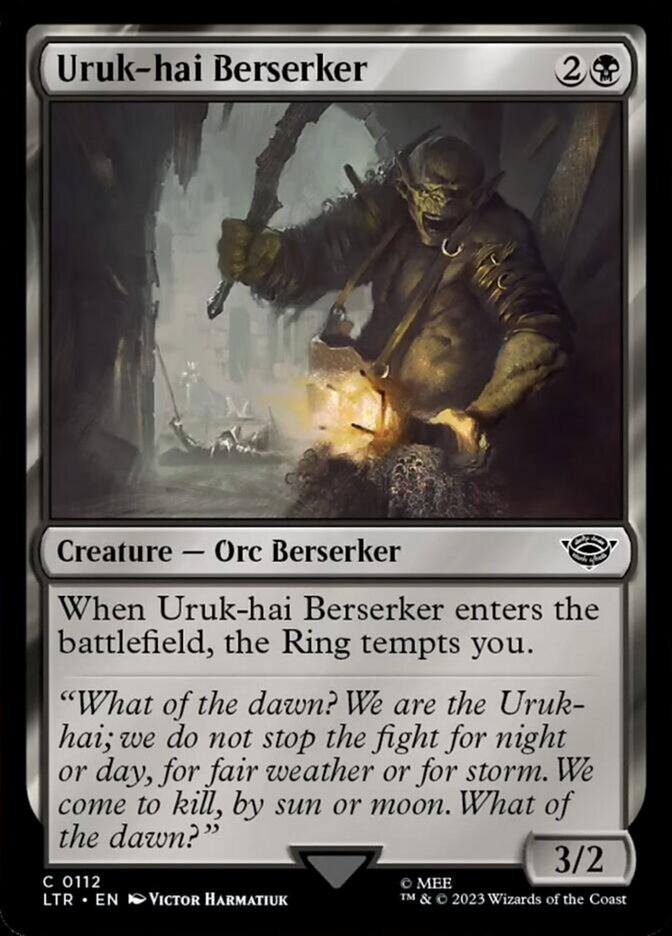 Uruk-hai Berserker [The Lord of the Rings: Tales of Middle-Earth] [Foil]