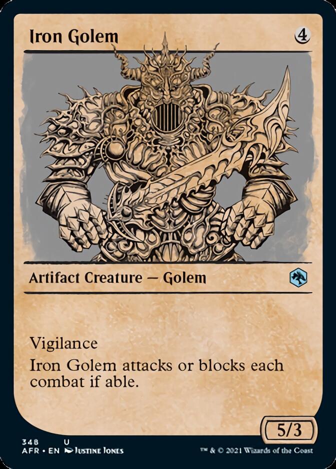 Iron Golem (Showcase) [Dungeons & Dragons: Adventures in the Forgotten Realms] [Foil]